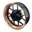 Felgenaufkleber Cybertech weiss Wheelsticker Premium geteilt orange