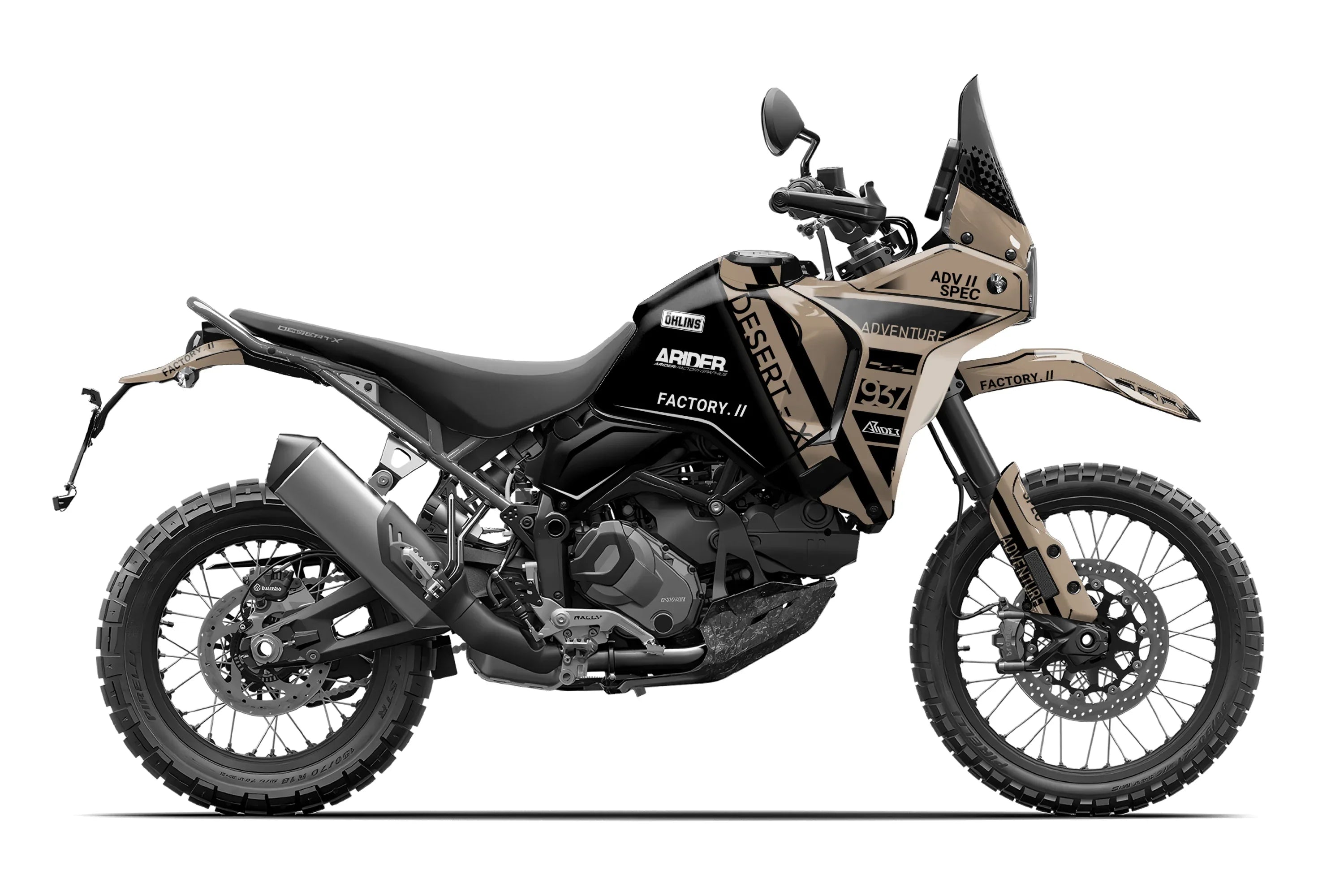 R・W RALLY-WORKS 01 メカデザイン集 Graphics Kit suitable for Ducati DesertX Rally - Adventure Edition