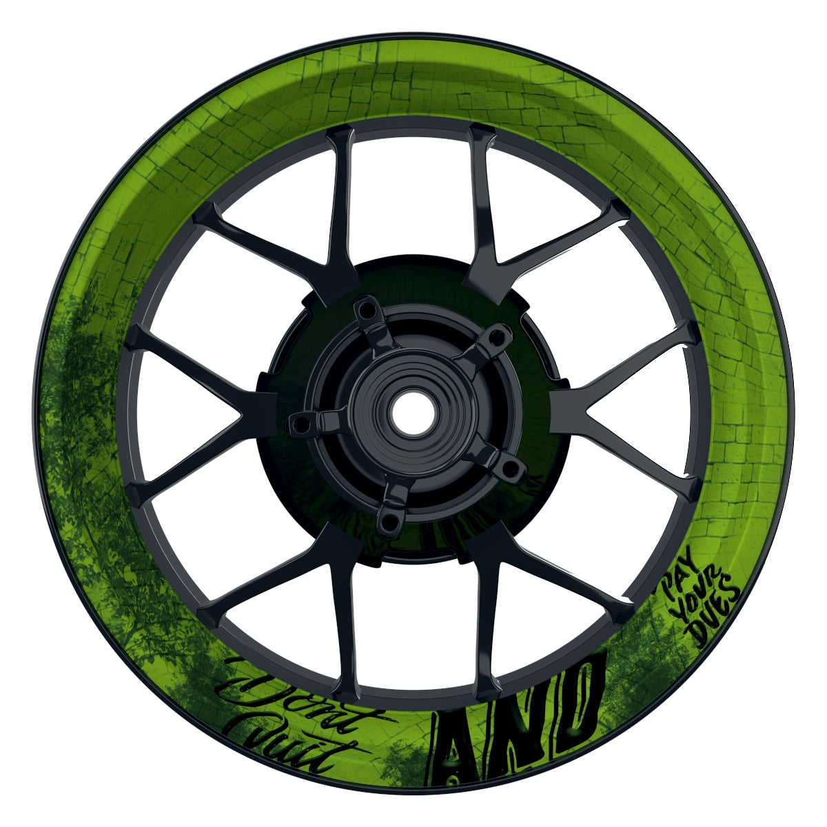 Felgenaufkleber Dontquit Wheelsticker Premium grün