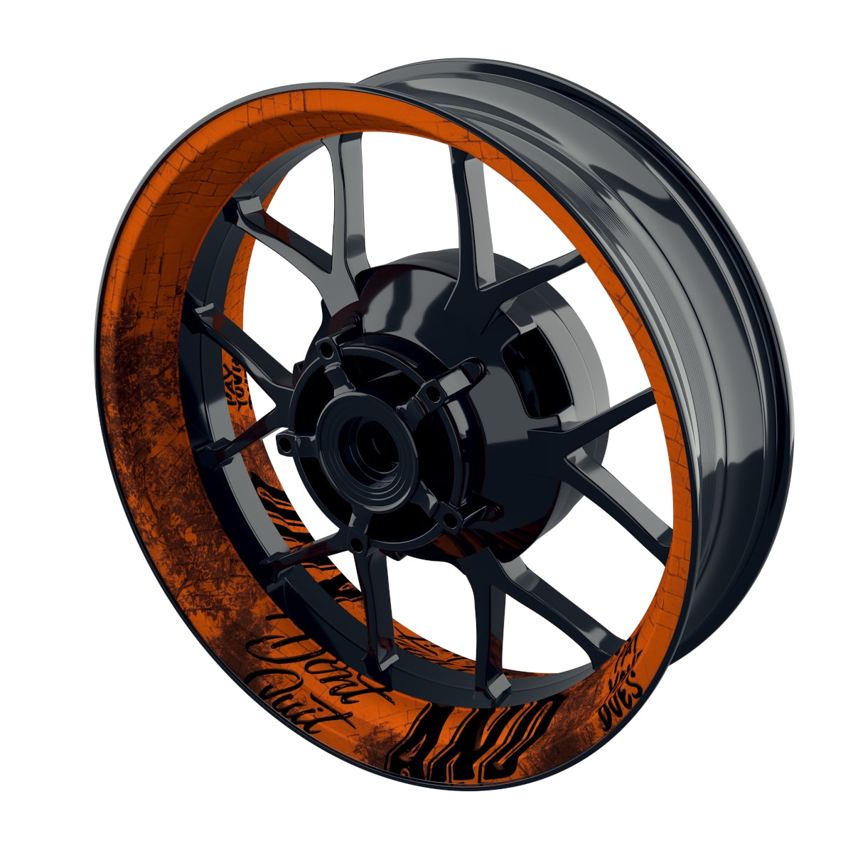 Felgenaufkleber Dontquit Wheelsticker Premium orange