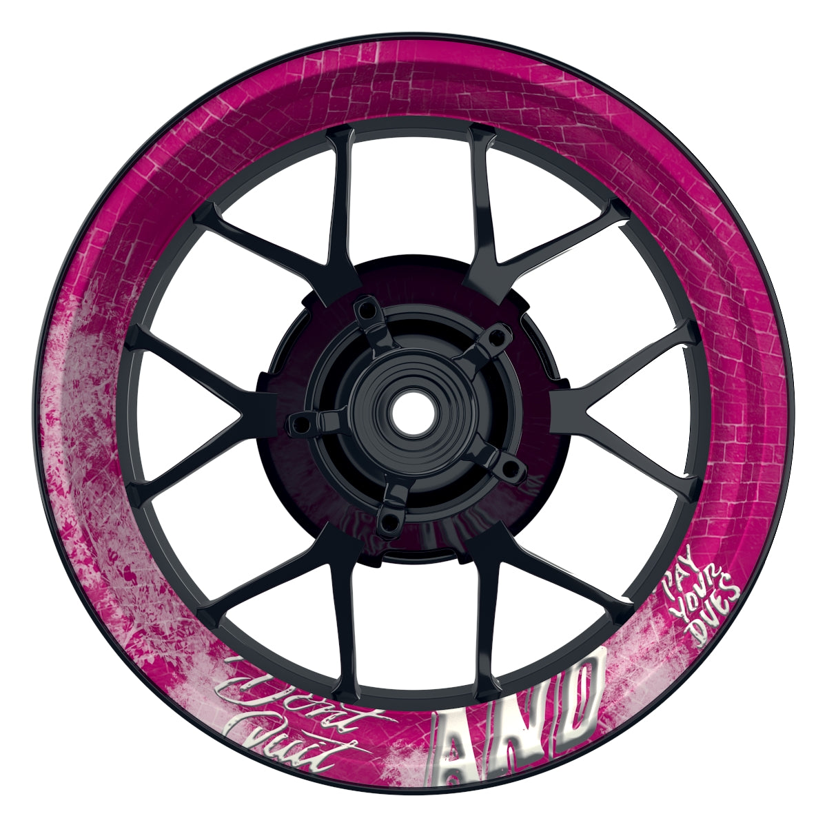 Felgenaufkleber Dontquit Wheelsticker Premium pink