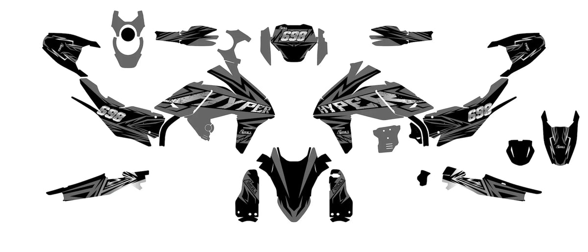 Dekor passend für Ducati Hypermotard Mono 698 - Vault Edition - Arider