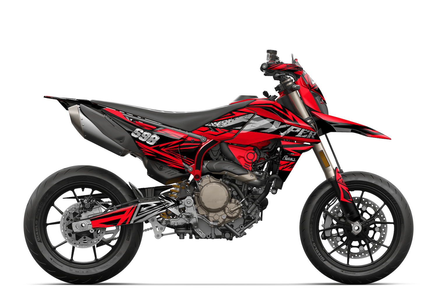 Ducati Hypermotard Mono 698 Graphics Kit - Vault Edition