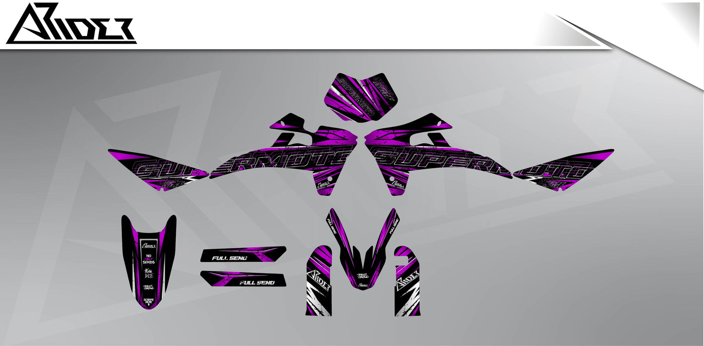 Graphics Kit suitable for Fantic XMF 50 / 125 - Distort Edition