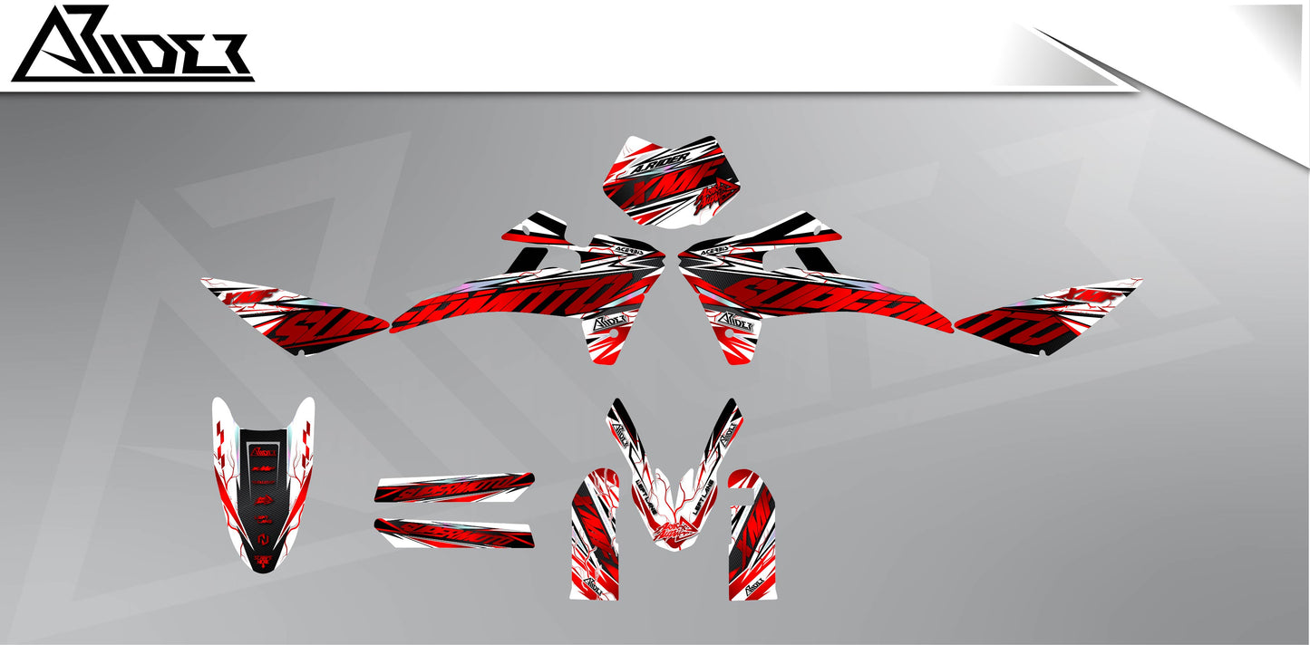 Graphics Kit suitable for Fantic XMF 50 / 125 - Edge Edition