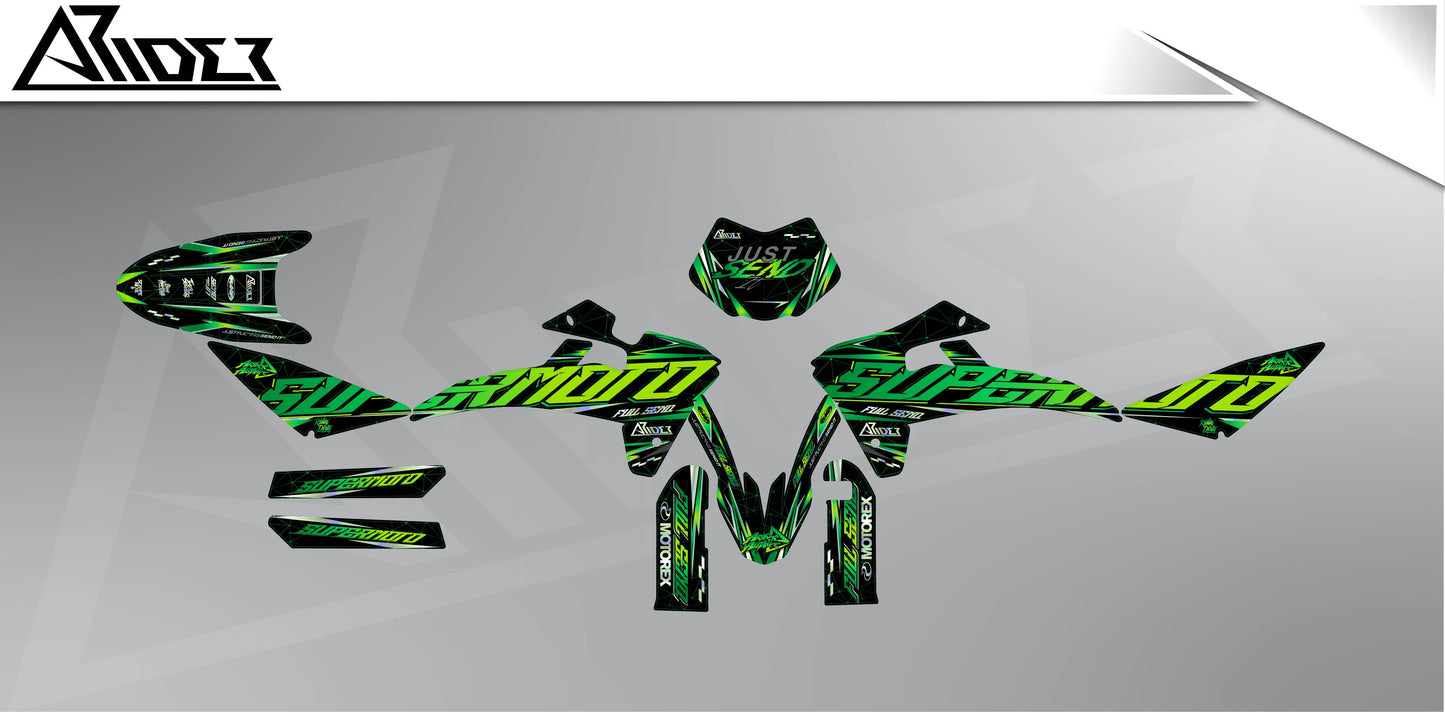 Graphics Kit suitable for Fantic XMF 50 / 125 - Glitch Edition