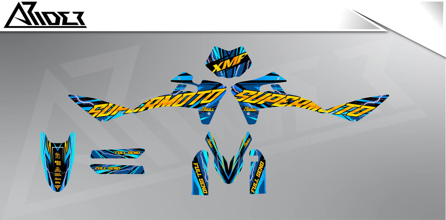 Graphics Kit suitable for Fantic XMF 50 / 125 - Jokehock Edition