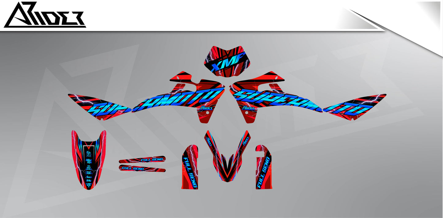 Graphics Kit suitable for Fantic XMF 50 / 125 - Jokehock Edition