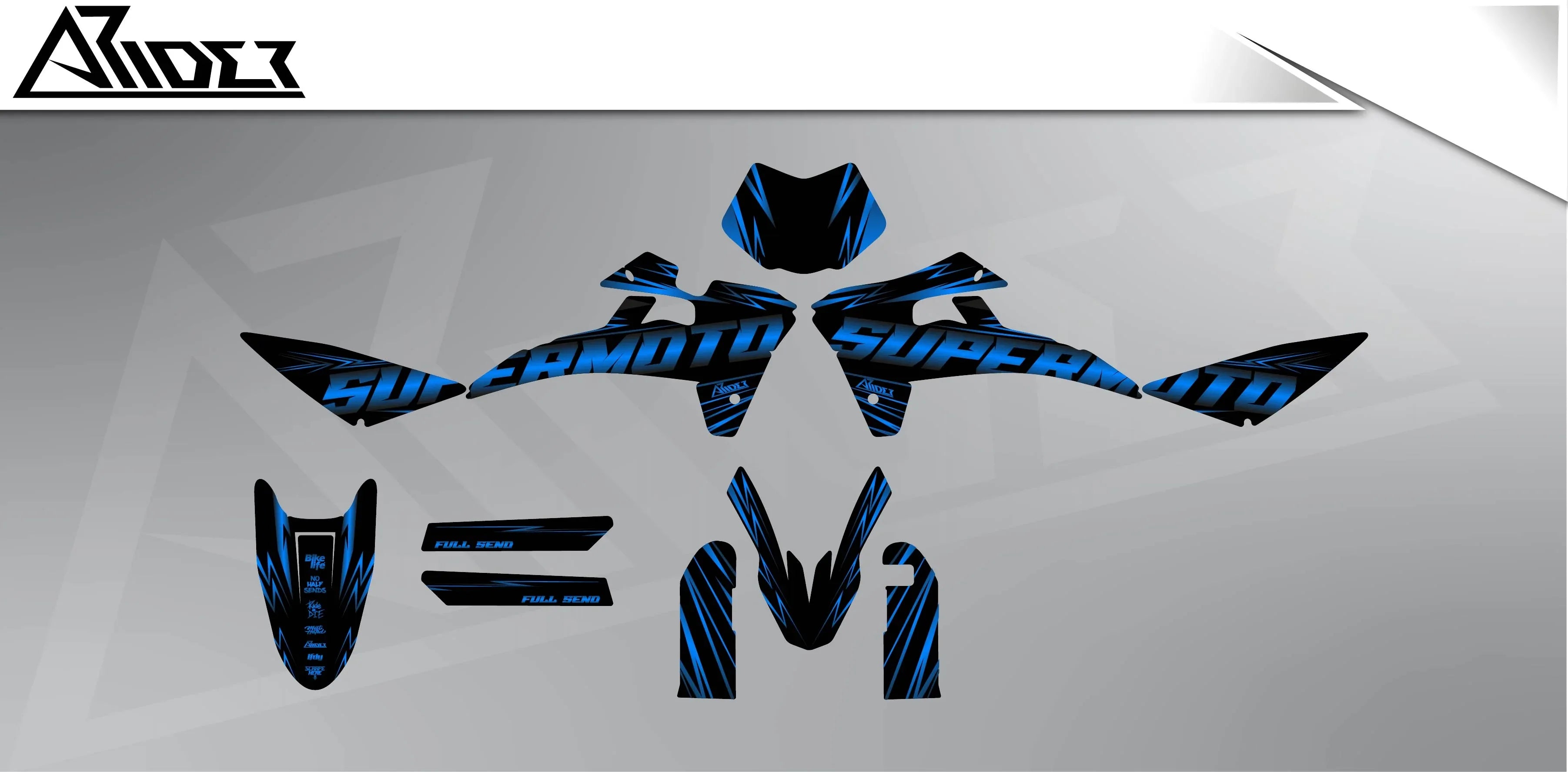 Graphics Kit suitable for Fantic XMF 50 / 125 - Maex Edition – Arider