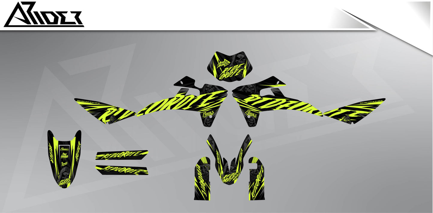 Graphics Kit suitable for Fantic XMF 50 / 125 - RideOrDie Edition