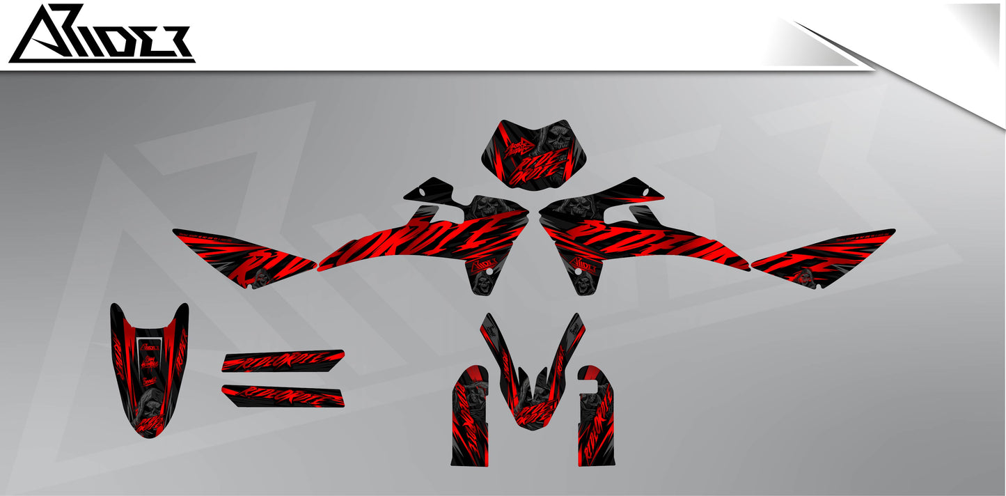 Graphics Kit suitable for Fantic XMF 50 / 125 - RideOrDie Edition