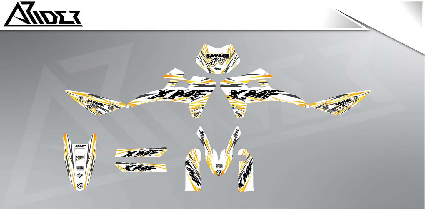 Graphics Kit suitable for Fantic XMF 50 / 125 - Savage Edition