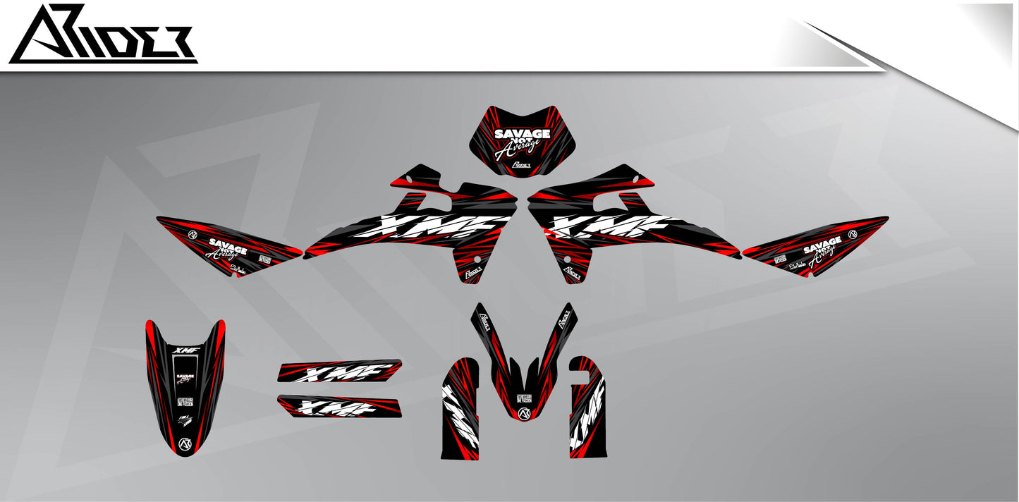 Graphics Kit suitable for Fantic XMF 50 / 125 - Savage Edition