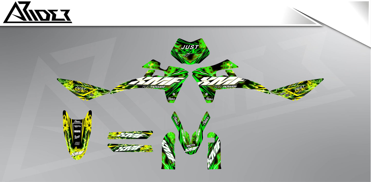 Graphics Kit suitable for Fantic XMF 50 / 125 - Shock Edition