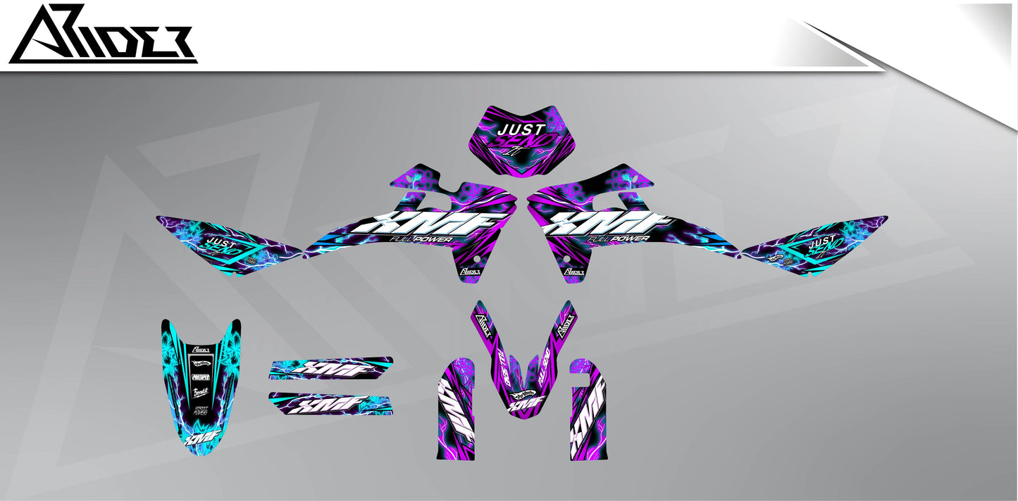 Graphics Kit suitable for Fantic XMF 50 / 125 - Shock Edition