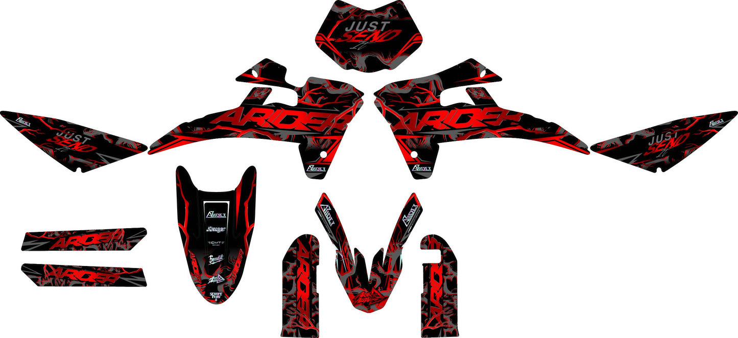 Graphics Kit suitable for Fantic XMF 50 / 125 - Vortex Edition