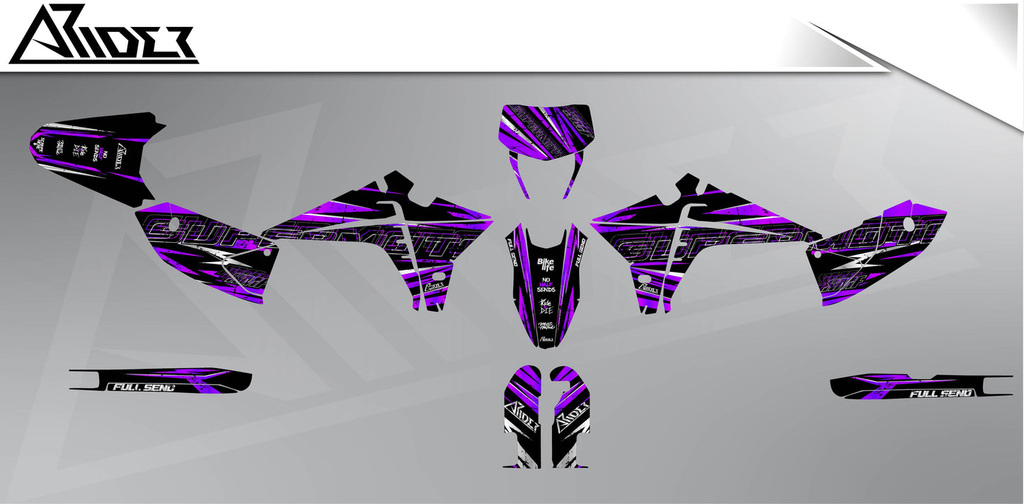 Graphics Kit suitable for Fantic XMF 50 / 125 - Distort Edition