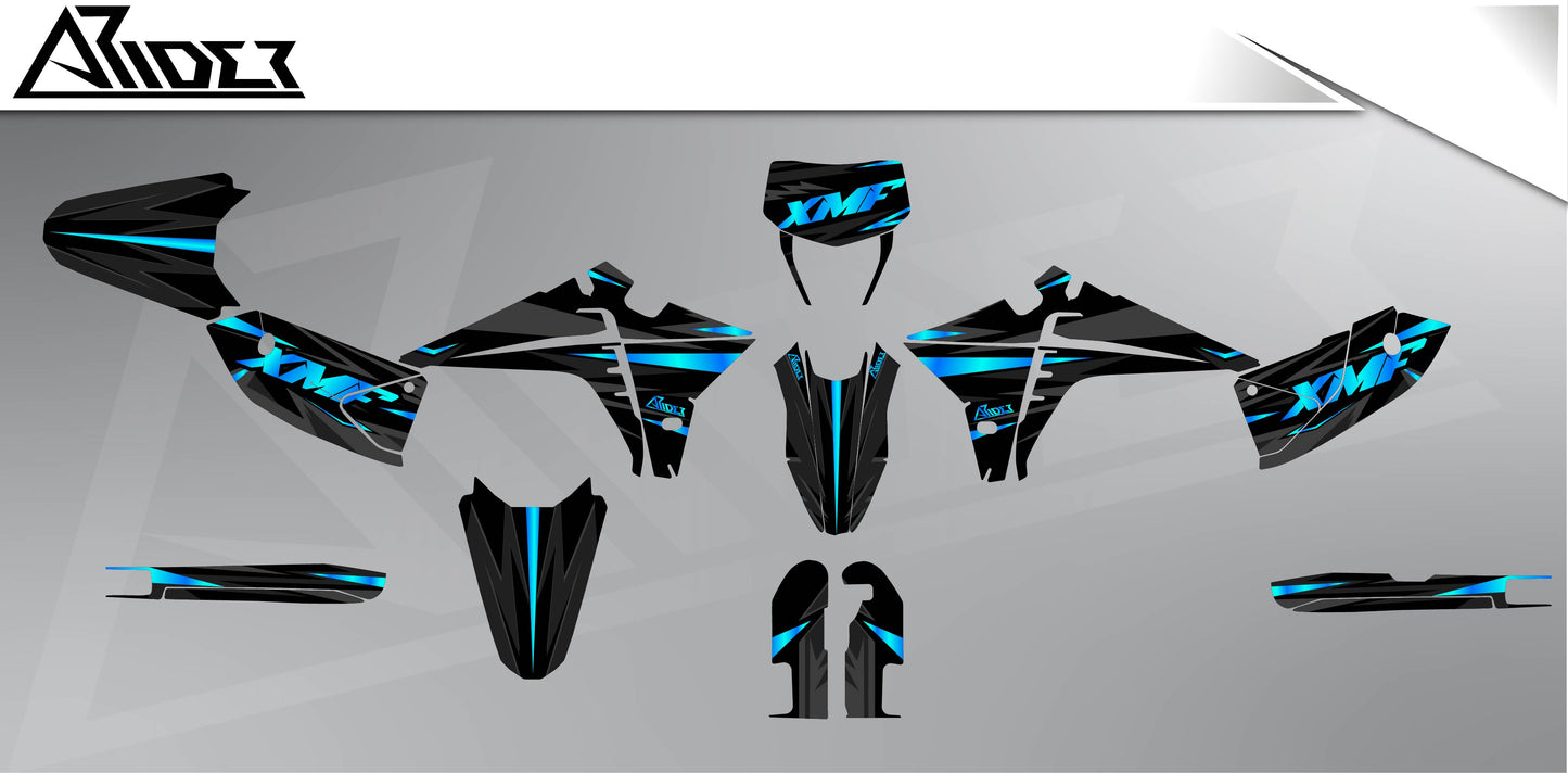 Graphics Kit suitable for Fantic XMF 50 / 125 - Impact Edition