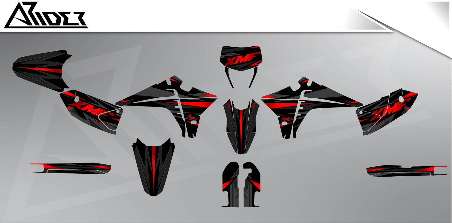 Graphics Kit suitable for Fantic XMF 50 / 125 - Impact Edition