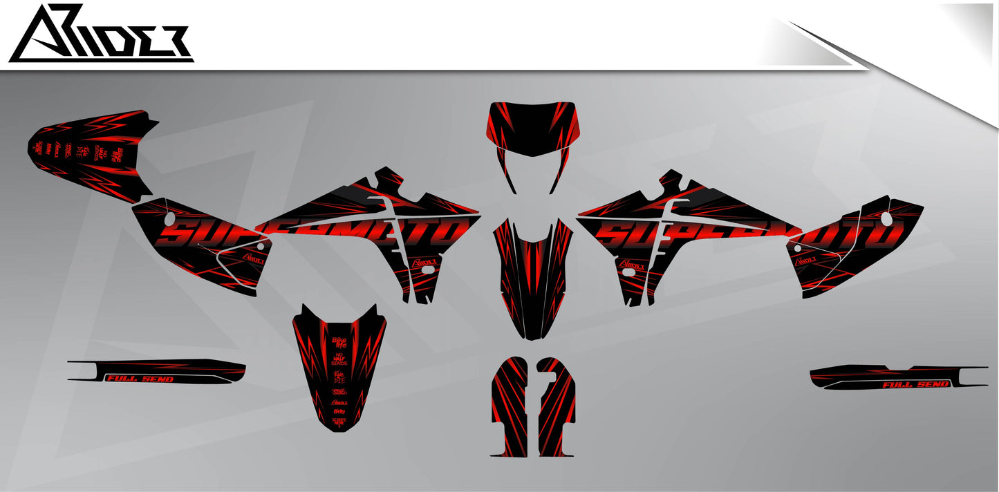 Graphics Kit suitable for Fantic XMF 50 / 125 - Maex Edition