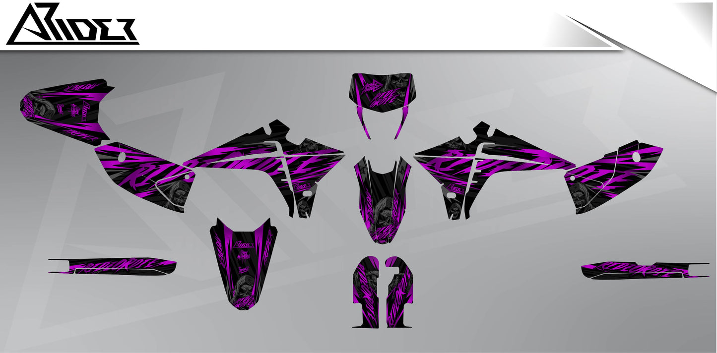 Graphics Kit suitable for Fantic XMF 50 / 125 - RideOrDie Edition