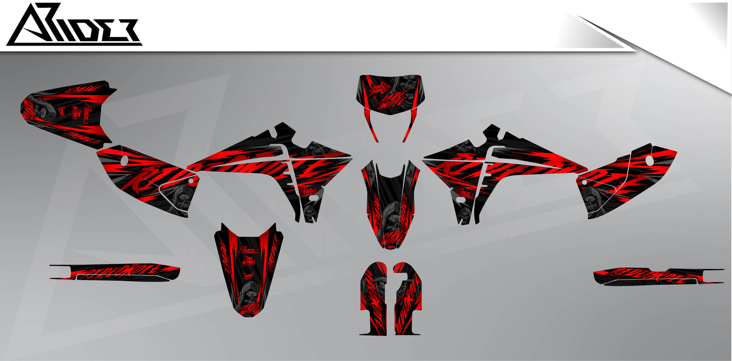 Graphics Kit suitable for Fantic XMF 50 / 125 - RideOrDie Edition