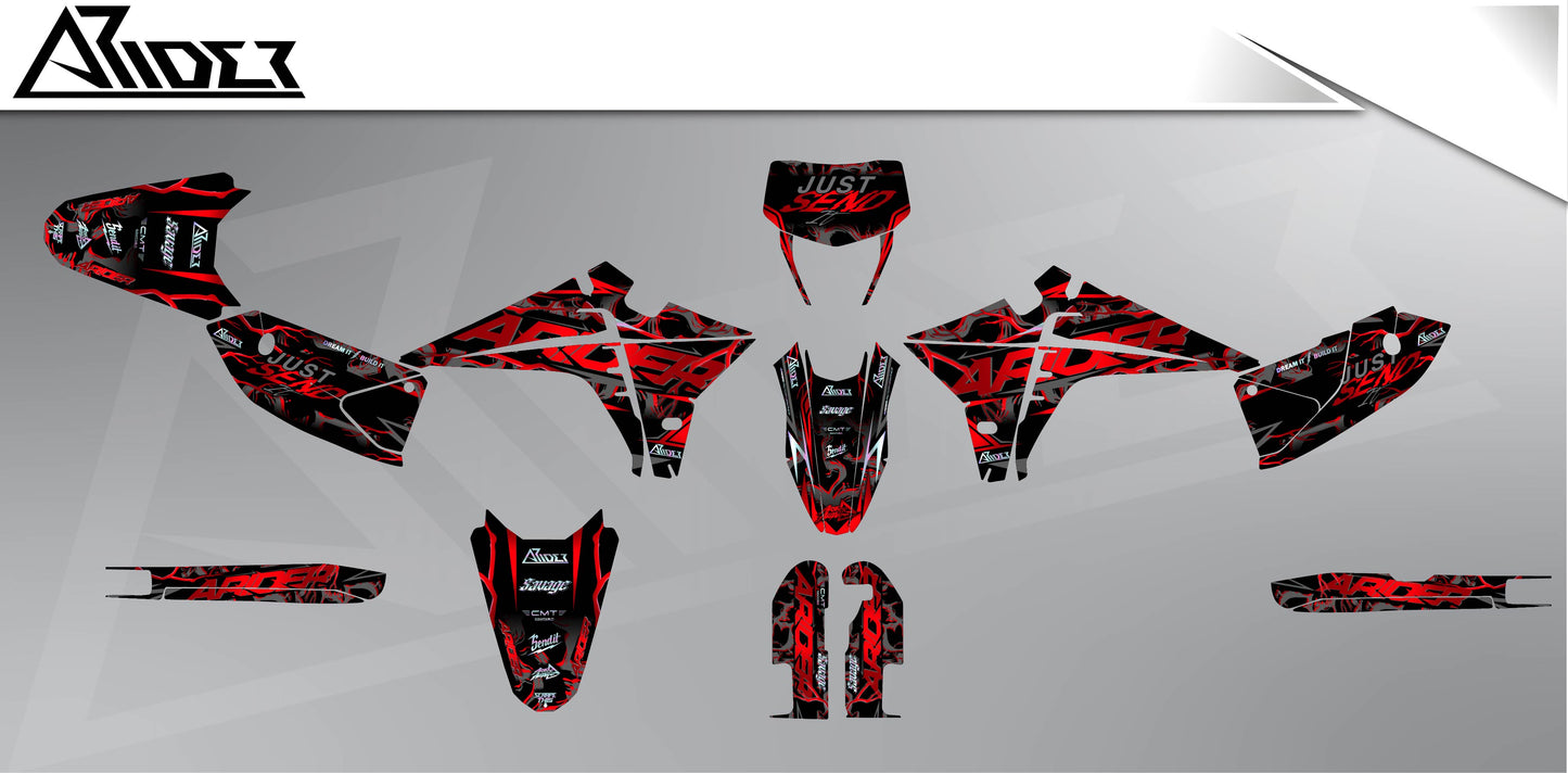 Graphics Kit suitable for Fantic XMF 50 / 125 - Vortex Edition