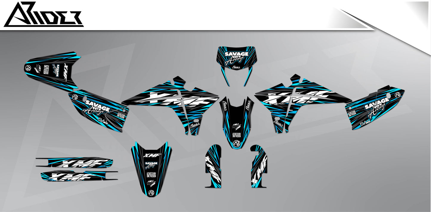 Graphics Kit suitable for Fantic XMF 50 / 125 - Savage Edition