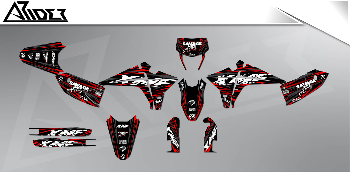 Graphics Kit suitable for Fantic XMF 50 / 125 - Savage Edition