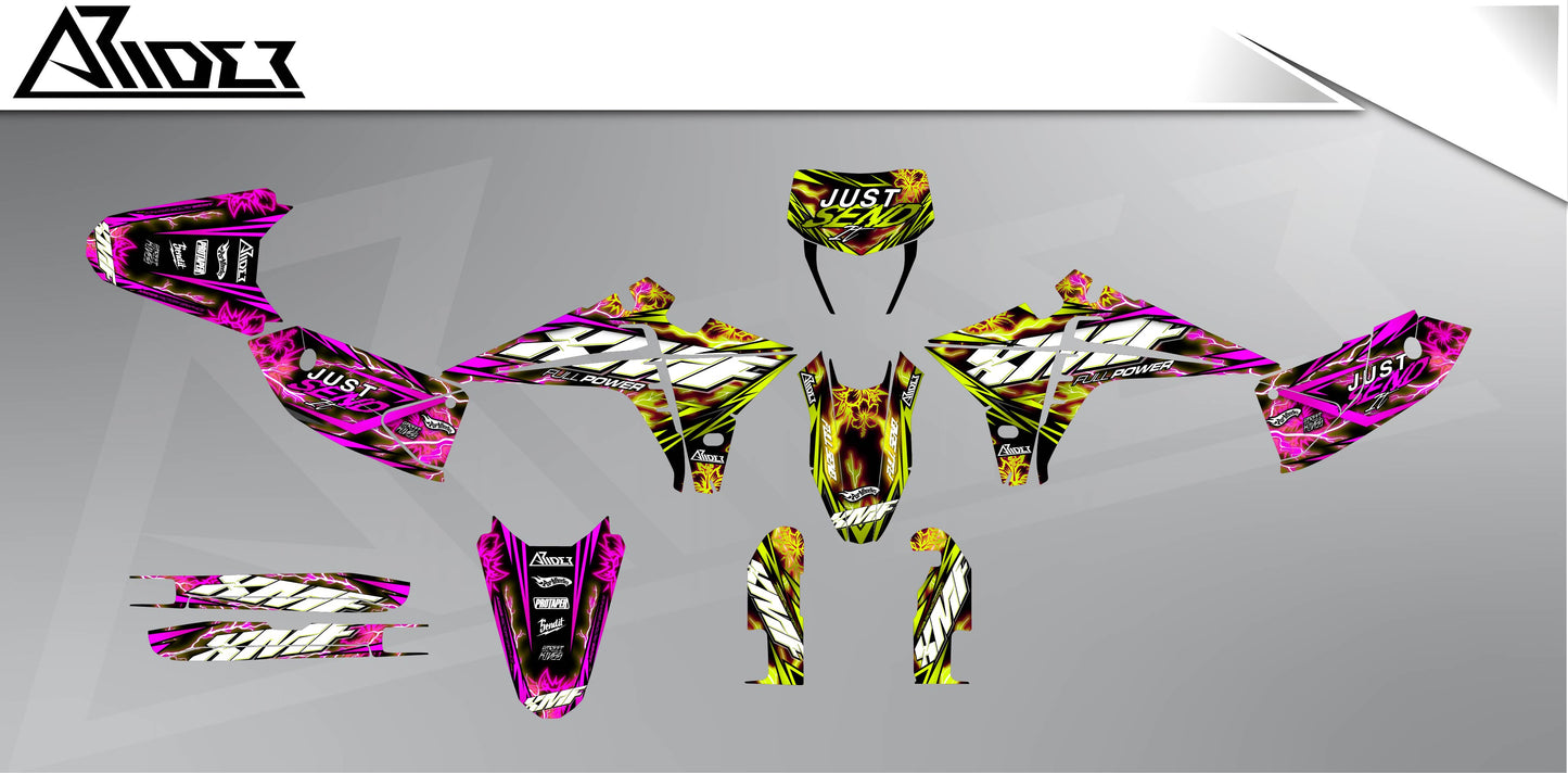 Graphics Kit suitable for Fantic XMF 50 / 125 - Shock Edition