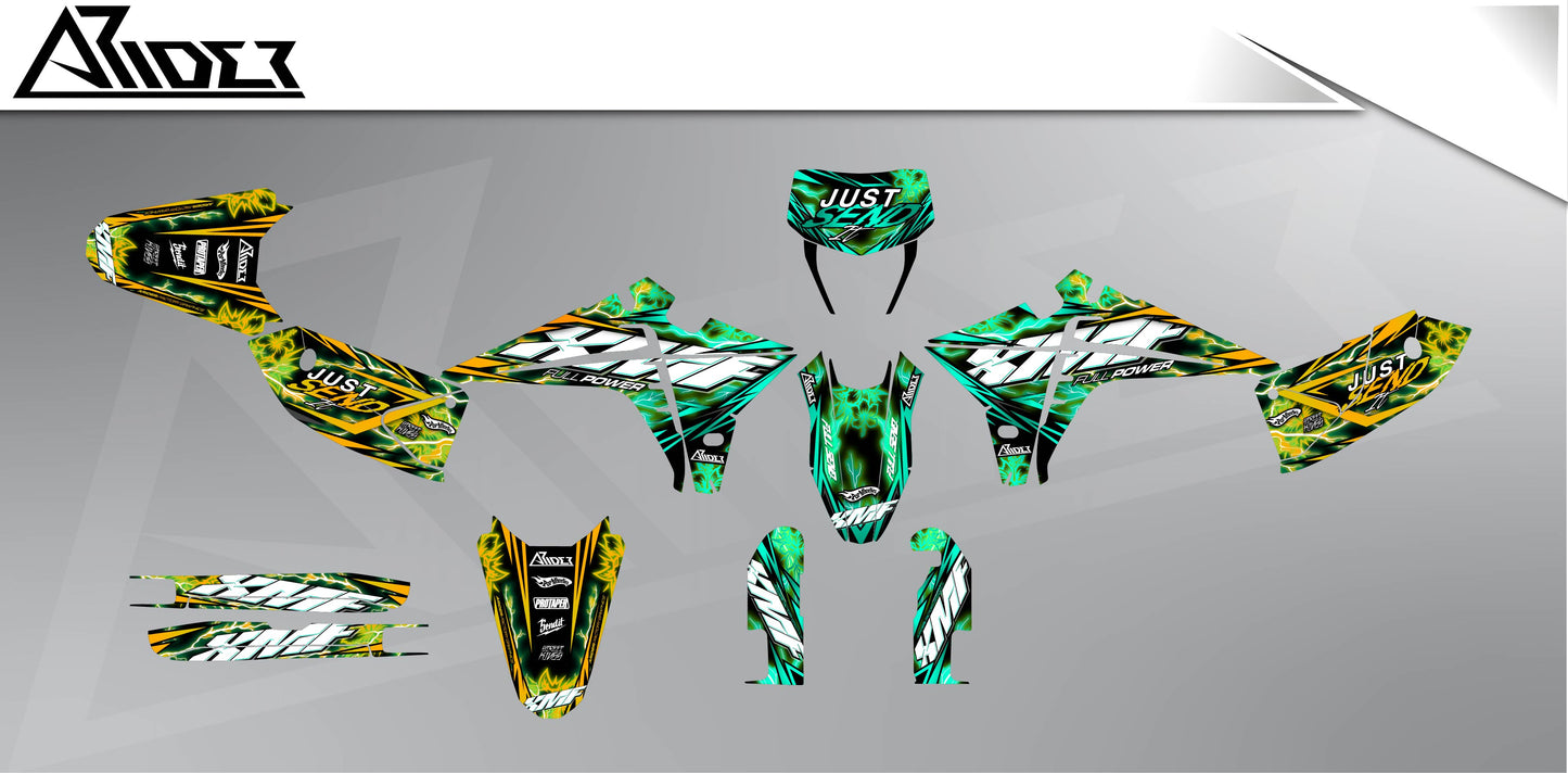 Graphics Kit suitable for Fantic XMF 50 / 125 - Shock Edition