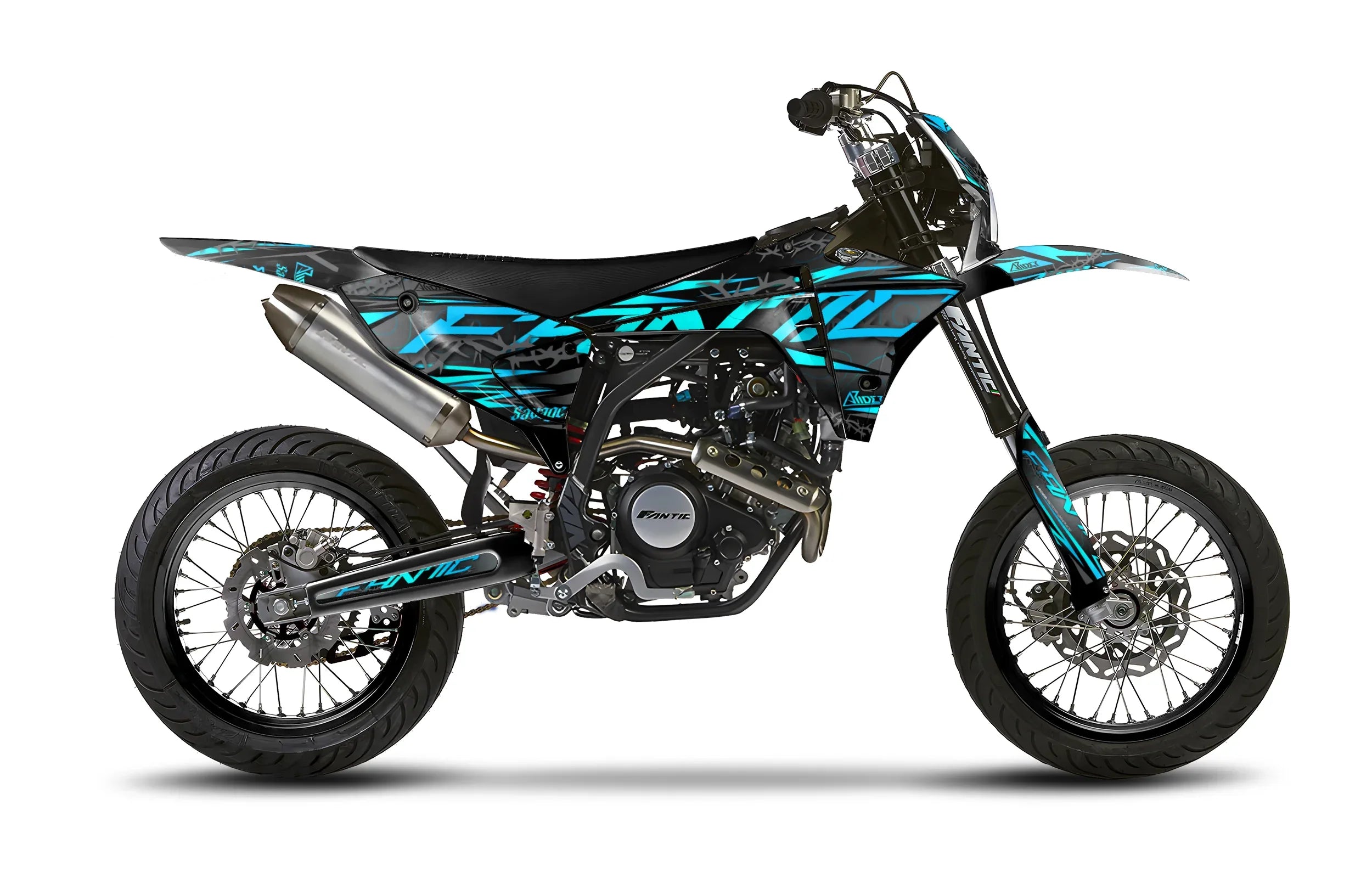 Bluefish Razor Edition Dekor passend für Fantic XMF 50 / 125 - Razor Edition – Arider