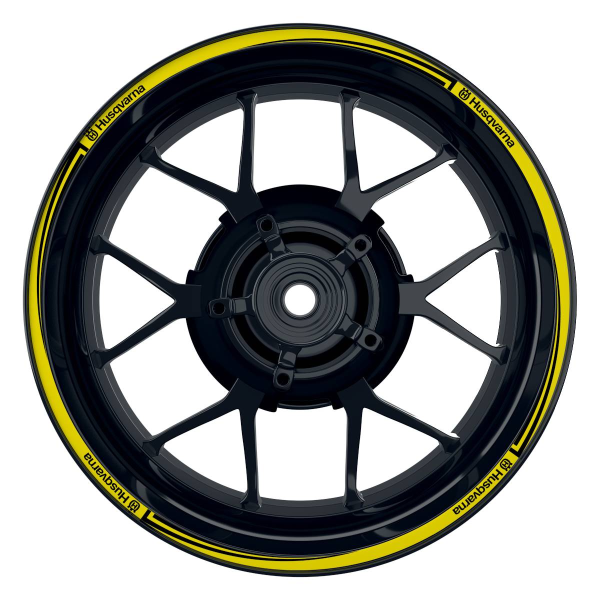 Motorrad Felgenrandaufkleber - Husqvarna V2