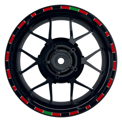 Felgenrandaufkleber Roulette Frontansicht