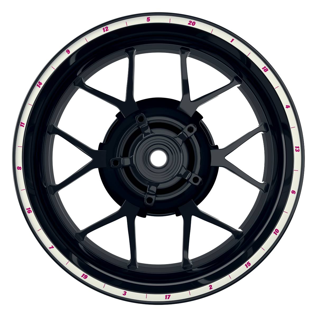 Darts weiss pink Frontansicht