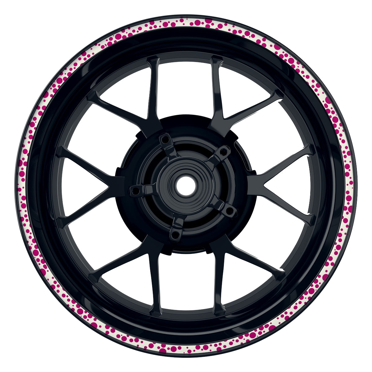 Dots weiss pink Frontansicht
