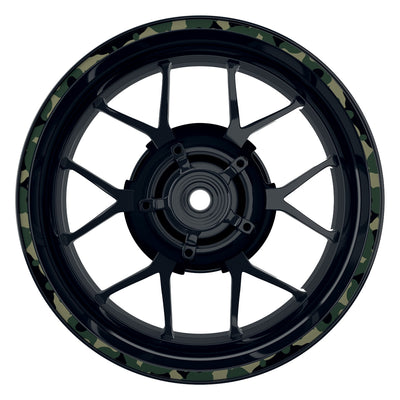 Felgenrandaufkleber German Camouflage 2 Frontansicht