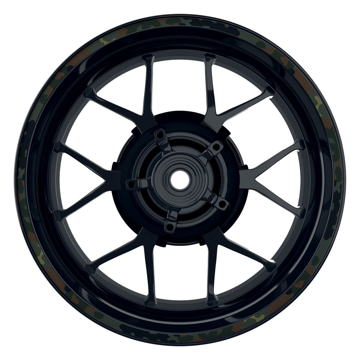 Felgenrandaufkleber German Camouflage 3 Frontansicht