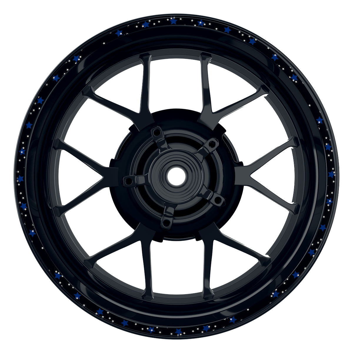 Stars schwarz blau Frontansicht