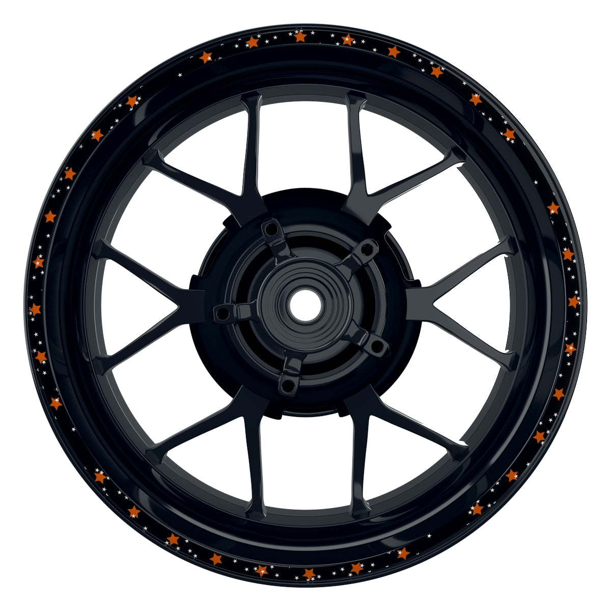 Stars schwarz orange Frontansicht