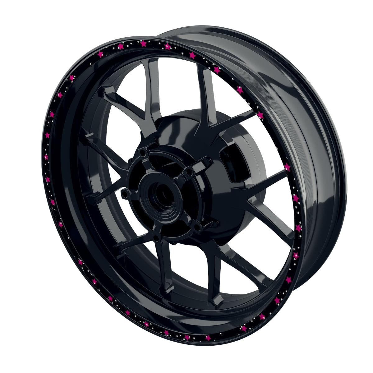 Stars schwarz pink
