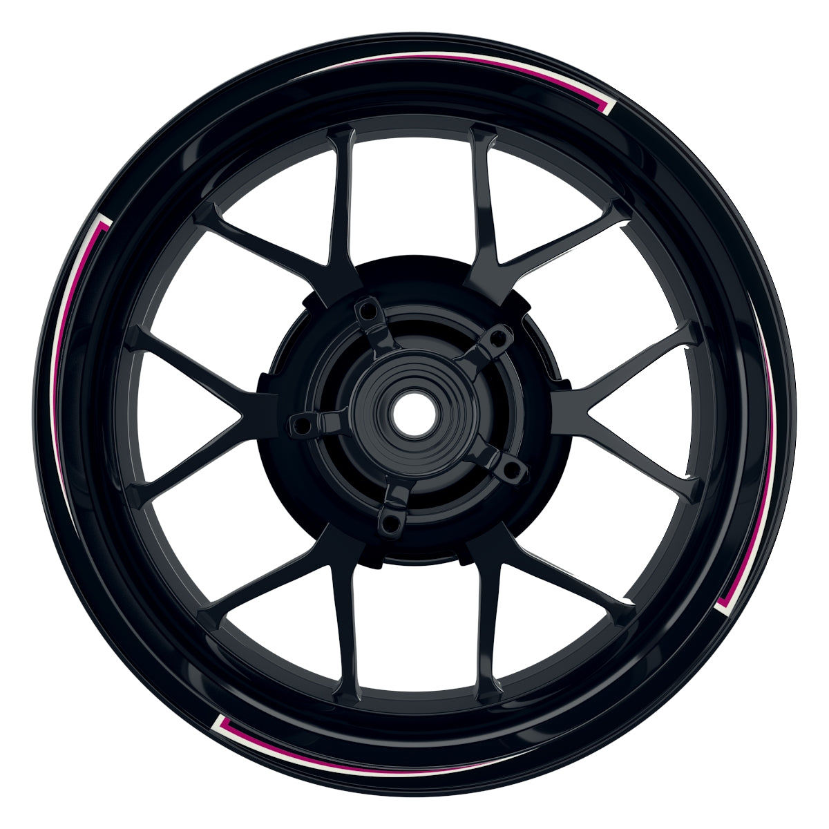 Swoosh schwarz pink Frontansicht