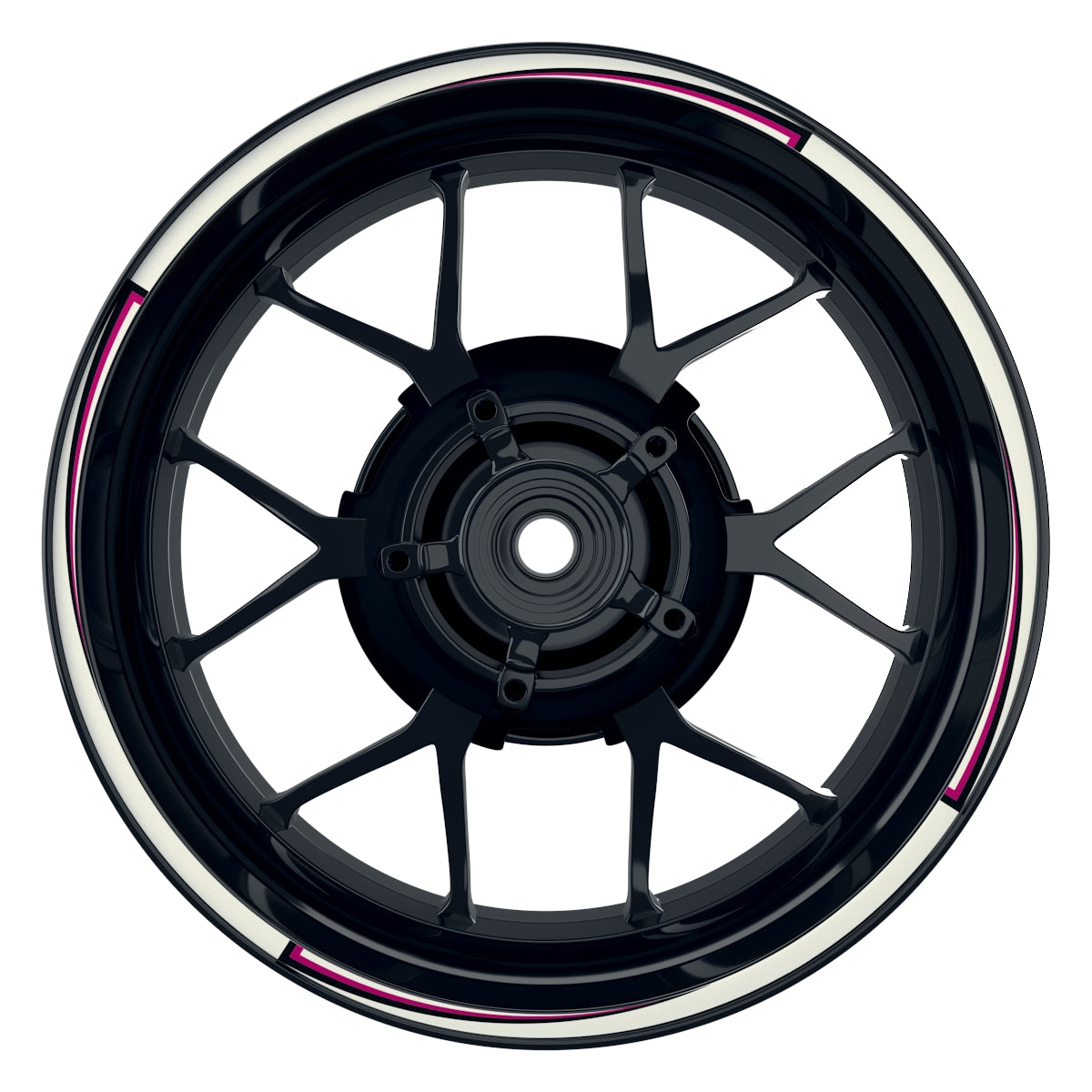 Swoosh weiss pink Frontansicht