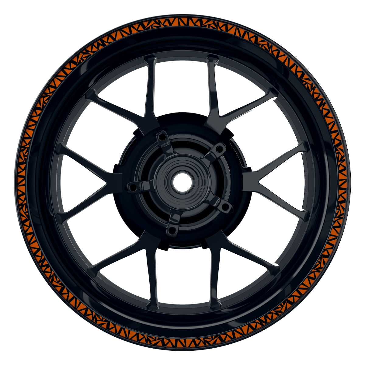 Triangles schwarz orange Frontansicht
