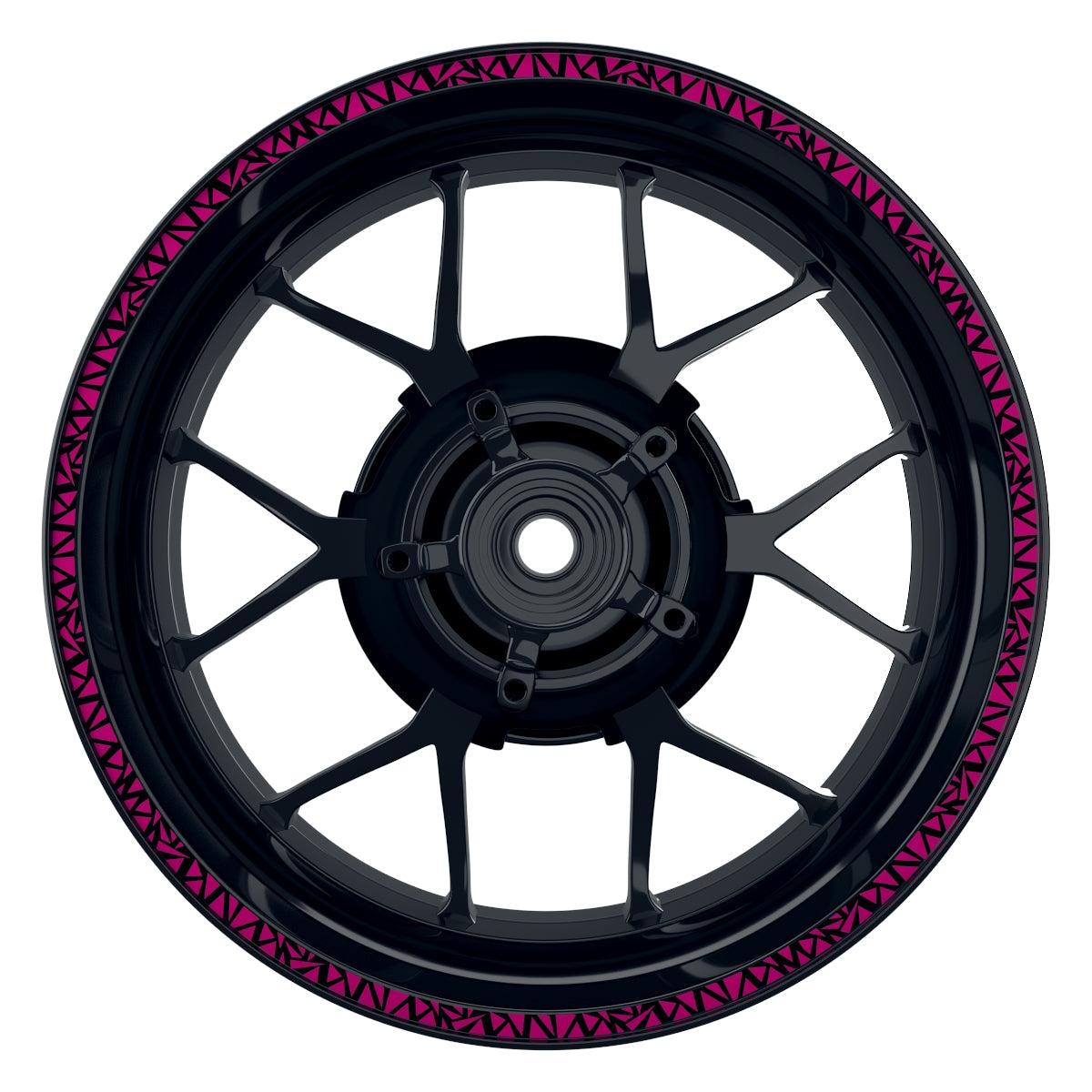 Triangles schwarz pink Frontansicht