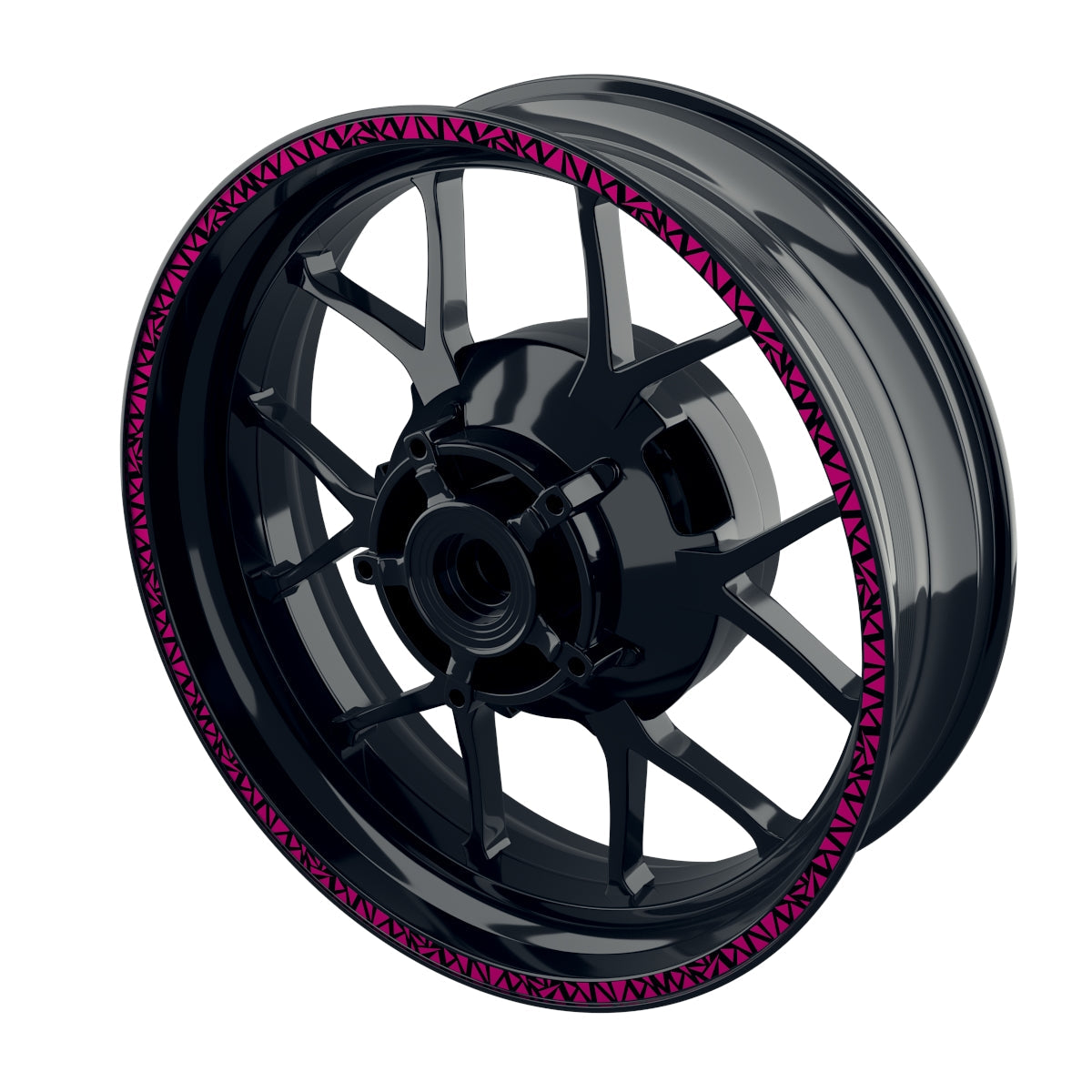 Triangles schwarz pink