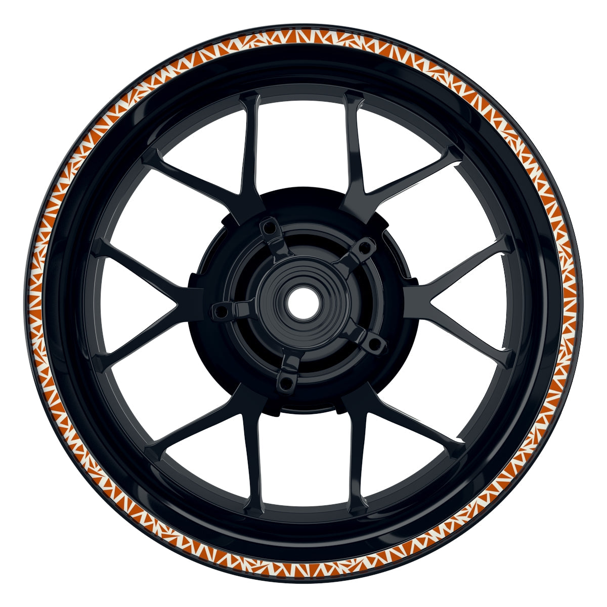 Triangles weiss orange Frontansicht