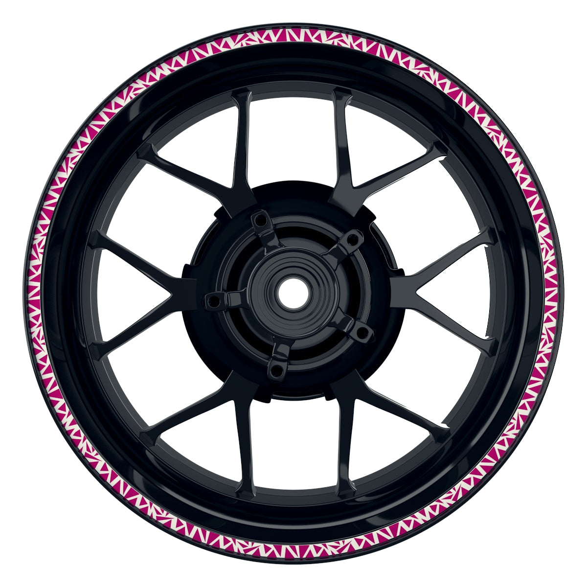 Triangles weiss pink Frontansicht