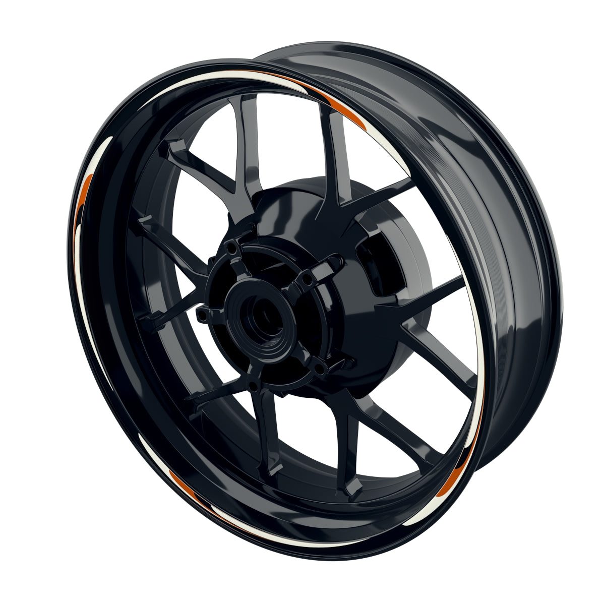 Wave schwarz orange