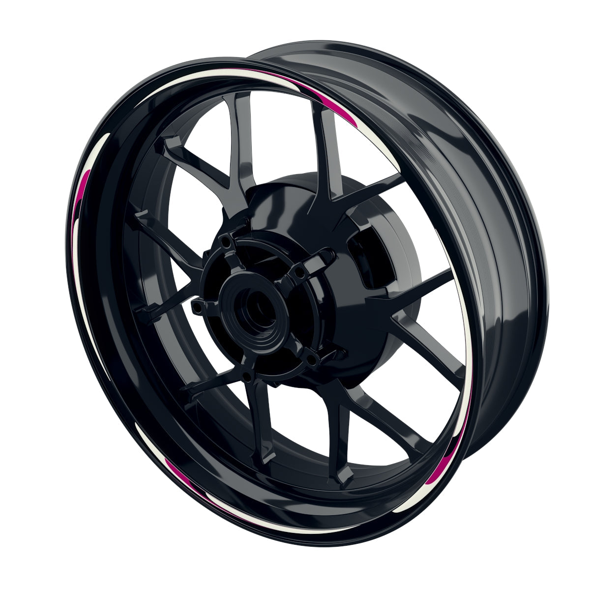 Wave schwarz pink
